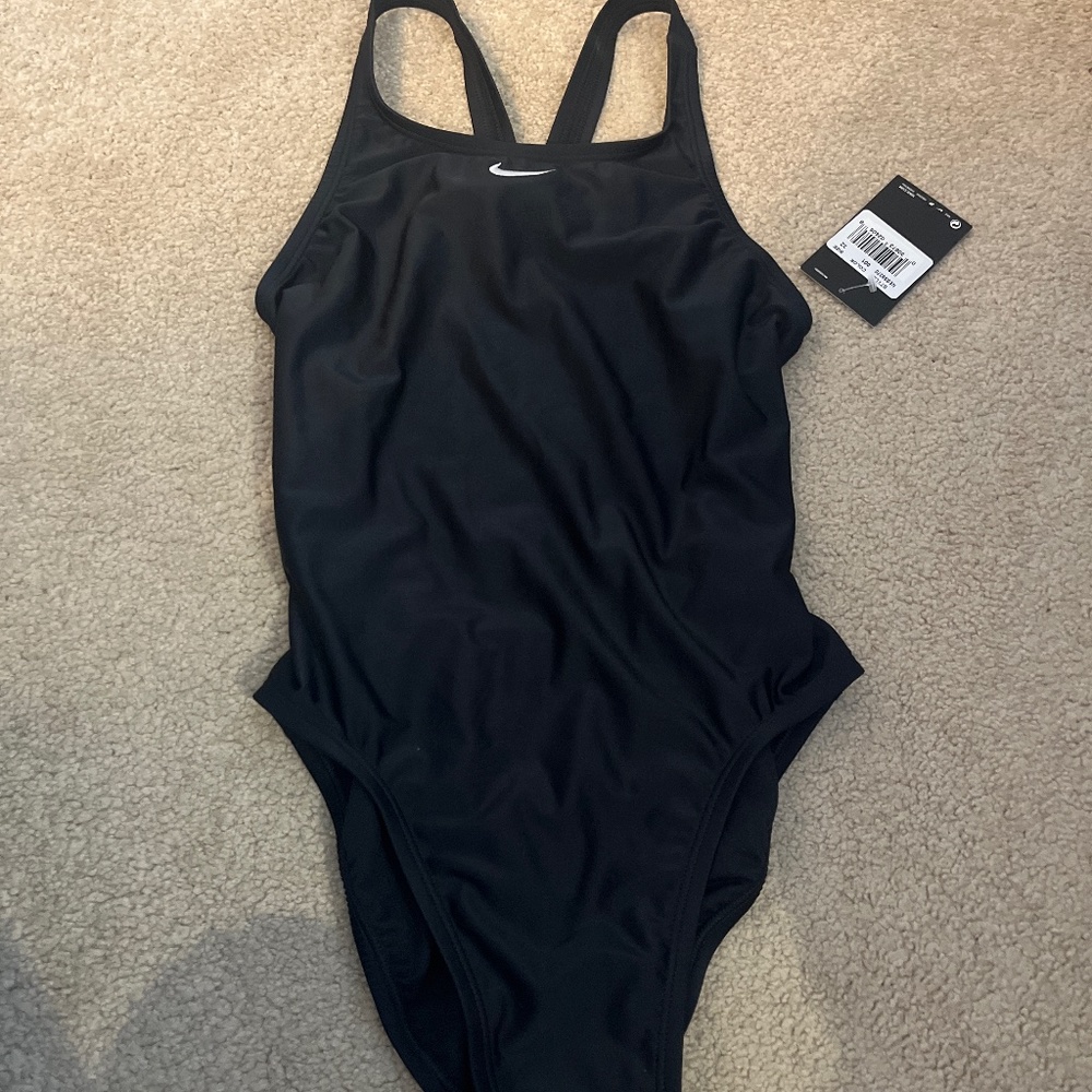 Black nike one piece swimsuit